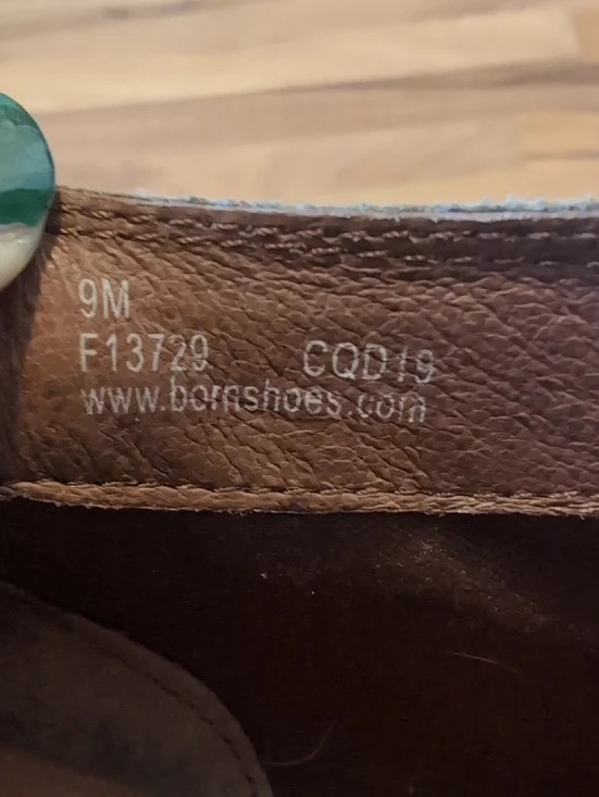 Born Sylvia Braided Strap Low Ankle Boots - Brown Gray - Picture 8 of 10